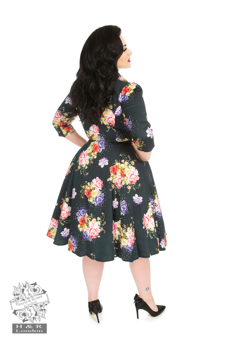 Stardust Floral Swing Dress